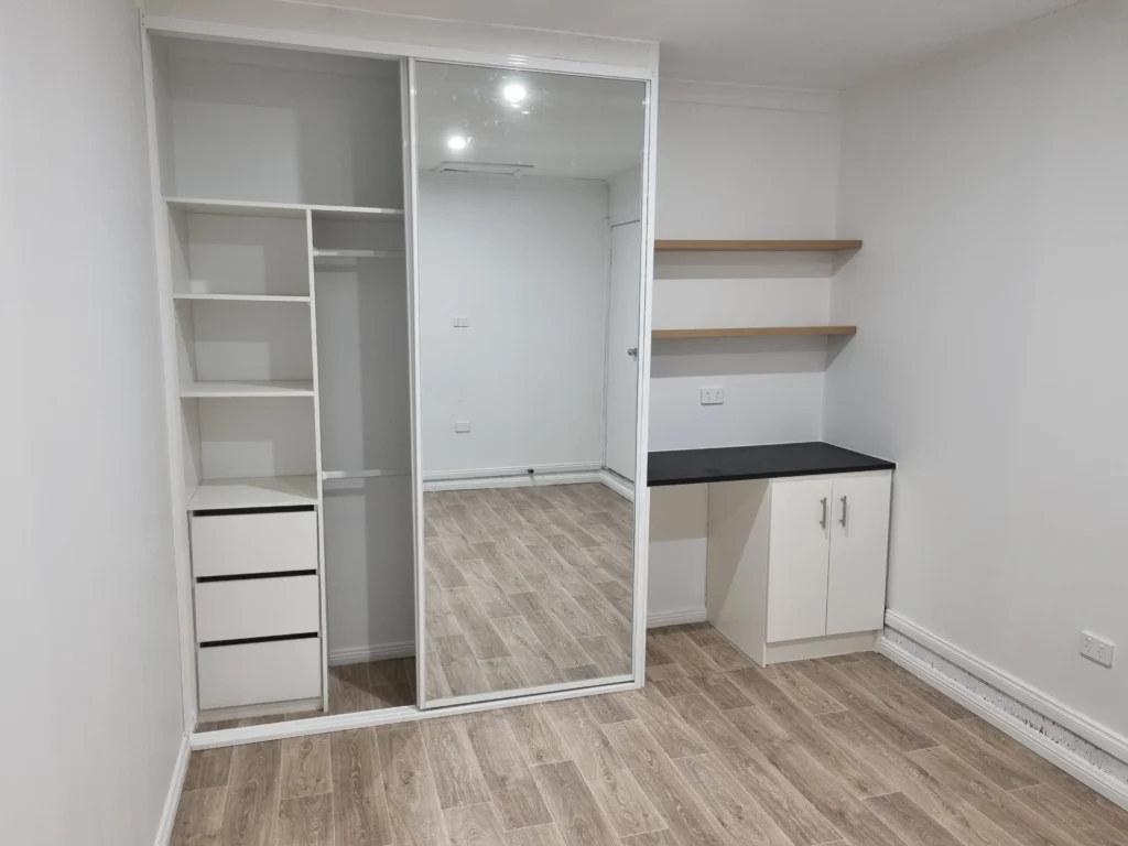 Garage transformation into studio room in Sydney