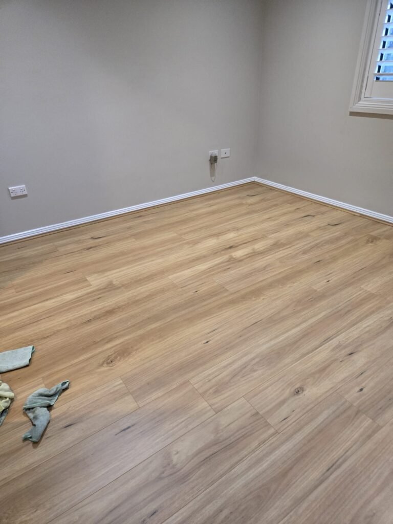 Modern hybrid flooring completed in Sydney residence