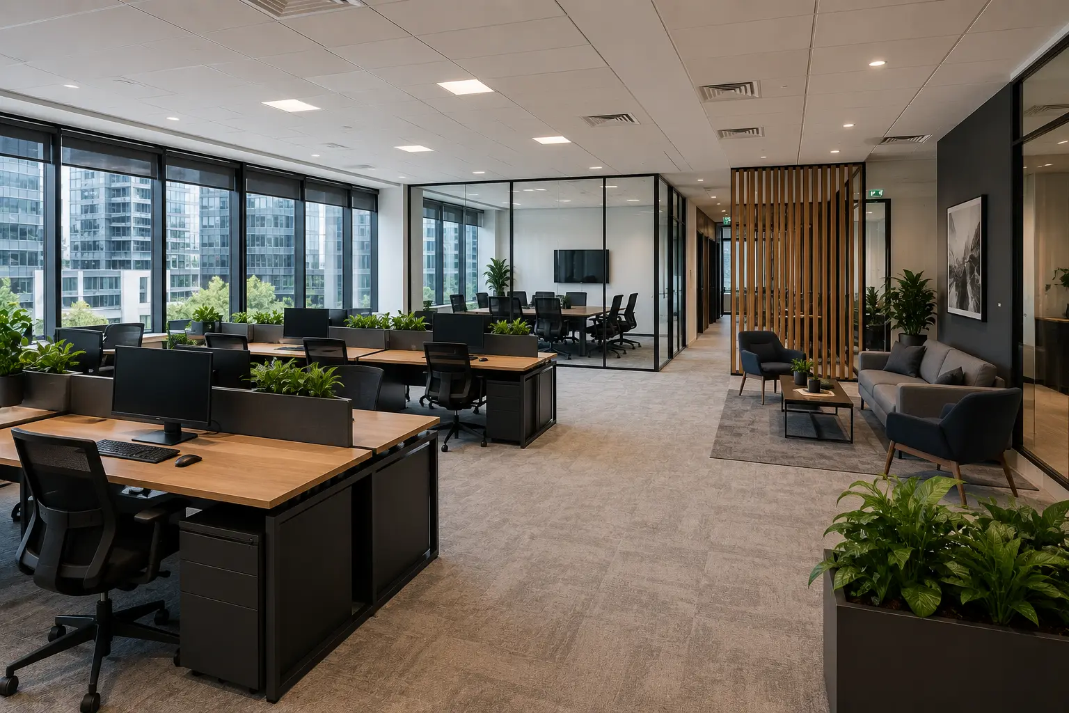 Modern commercial office renovation in Sydney