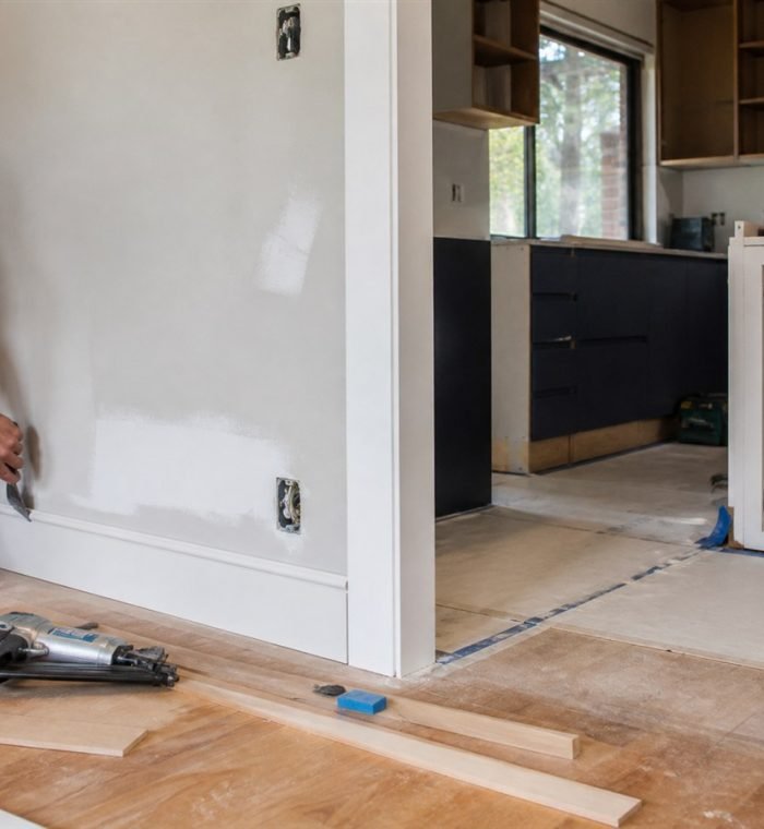 Interior renovation work underway in a Sydney home