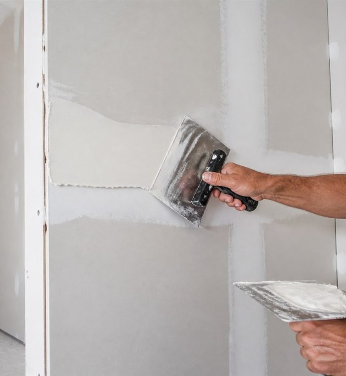 Professional plasterboard installation during a Sydney home renovation
